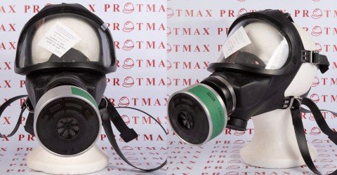 Respirador Ultravue Tipo Queixo Em Borracha, Média, Com Nosecup MSA Para Linha De Ar